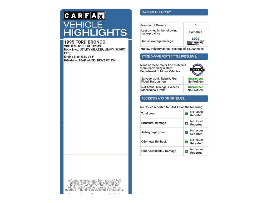 CARFAX Vehicle History Report - 7